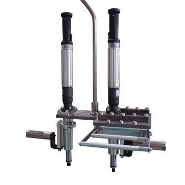 手動ピッチ可変機構付きマルチスピンドル